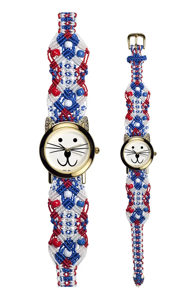 102P - Wide with Gold Cat Watch
