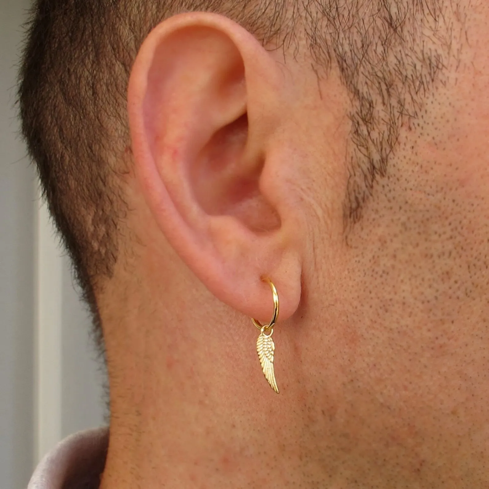 Angel Wing Earring - Symbolic Gift for Men