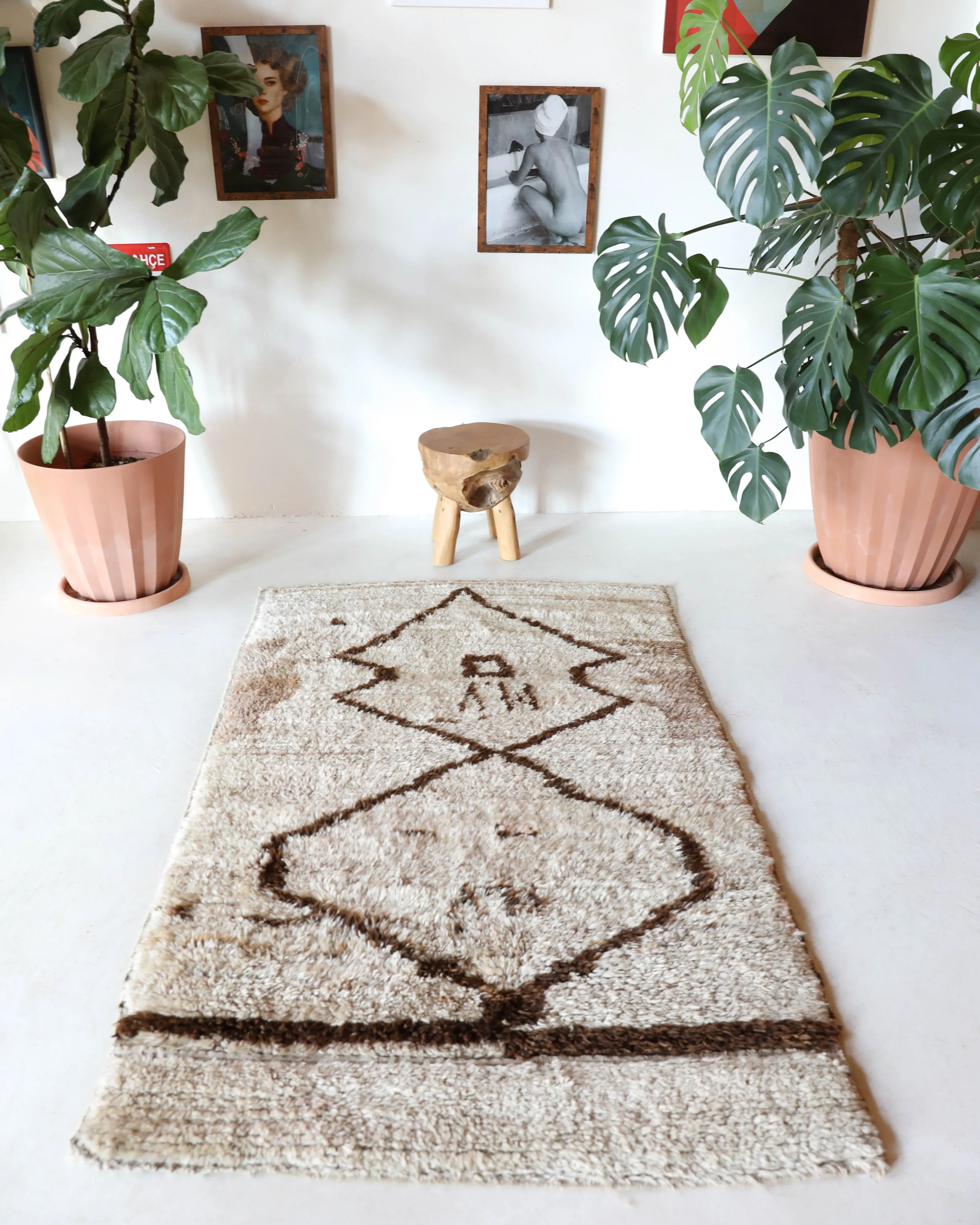 Antique Konya Karapinar Tulu Rug 4'x6'10"