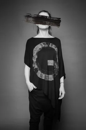 Asymmetric Hand-painted Top