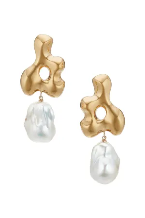Baroque Bodmer Earrings in Gold Vermeil