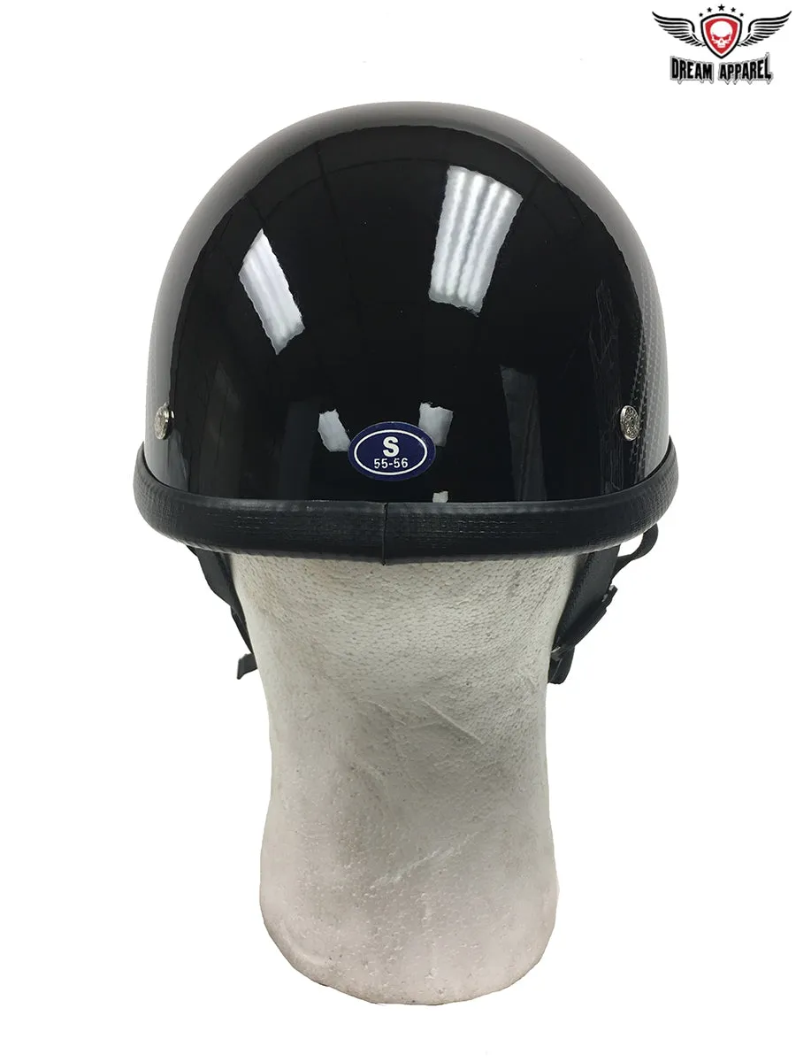 Black Novelty Helmet with Tread Design