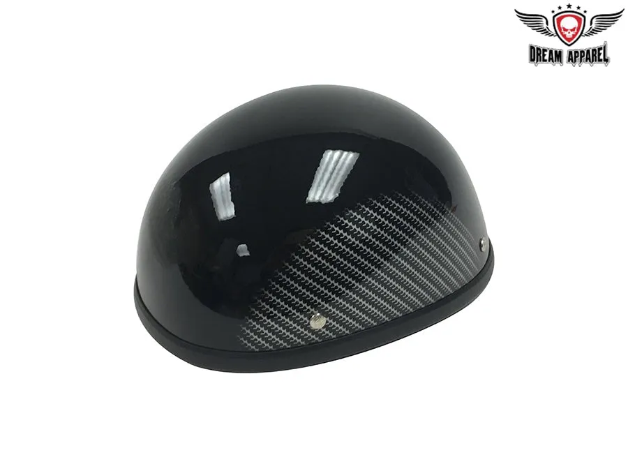 Black Novelty Helmet with Tread Design