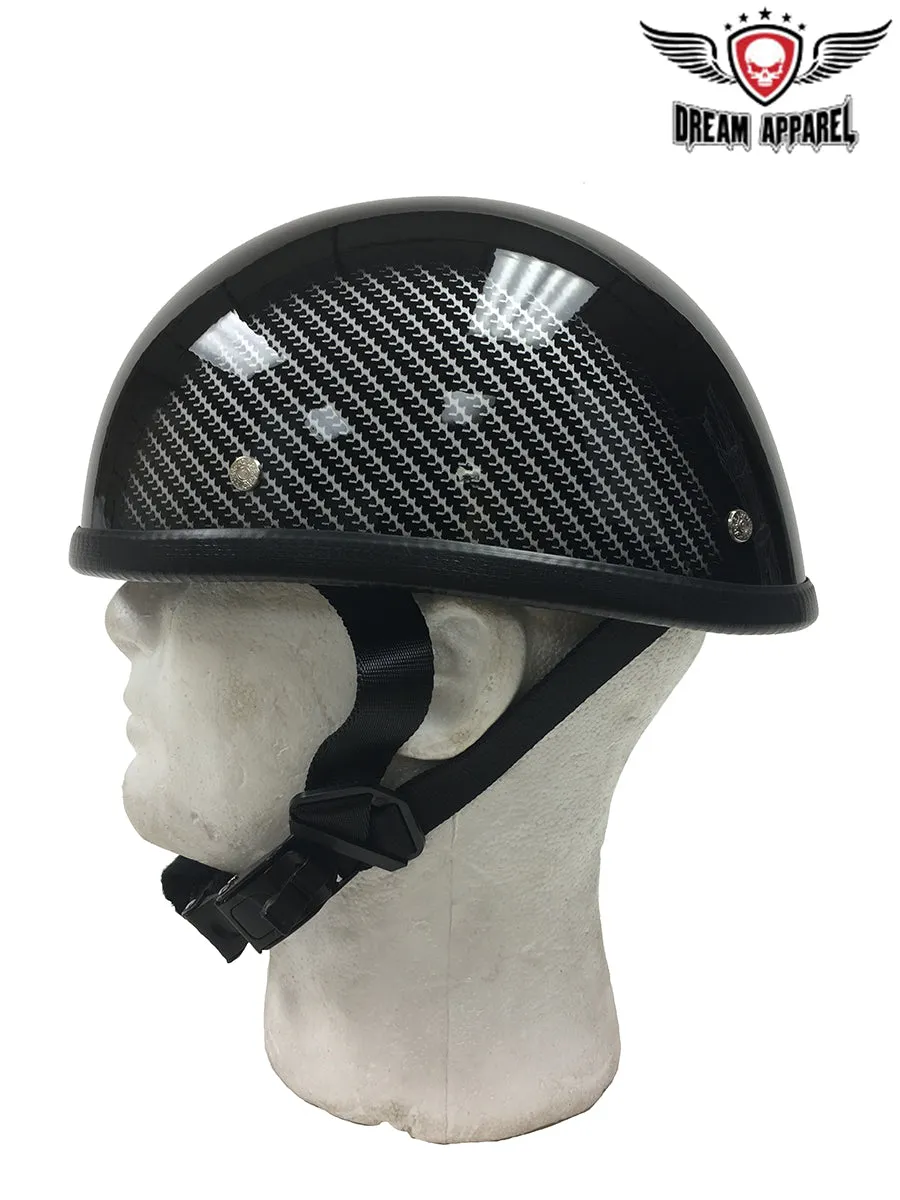 Black Novelty Helmet with Tread Design
