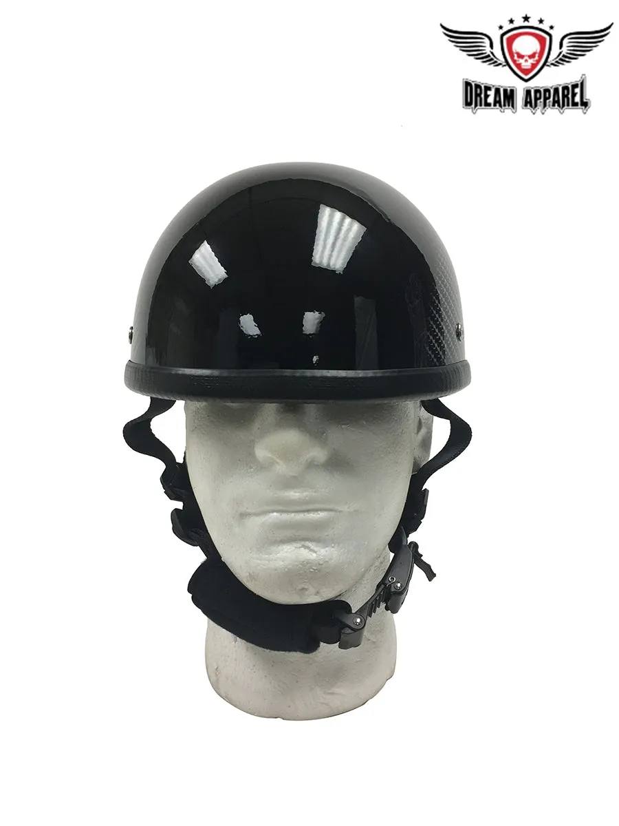 Black Novelty Helmet with Tread Design