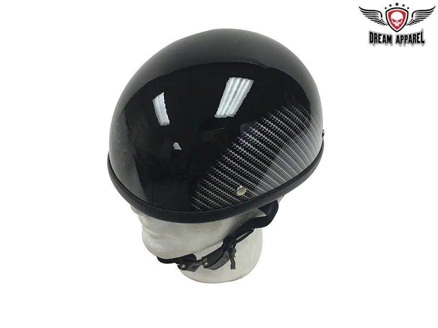 Black Novelty Helmet with Tread Design