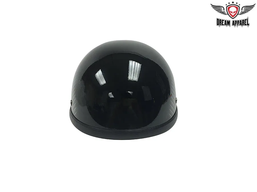 Black Novelty Helmet with Tread Design