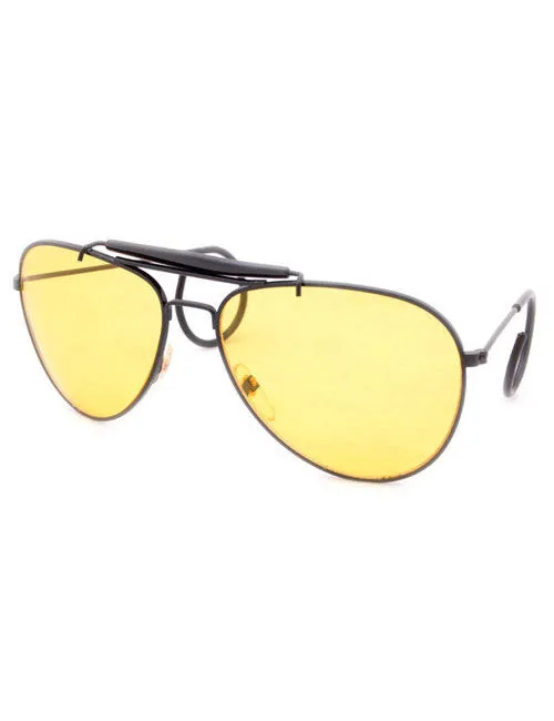 BULLET Black Aviator Sunglasses