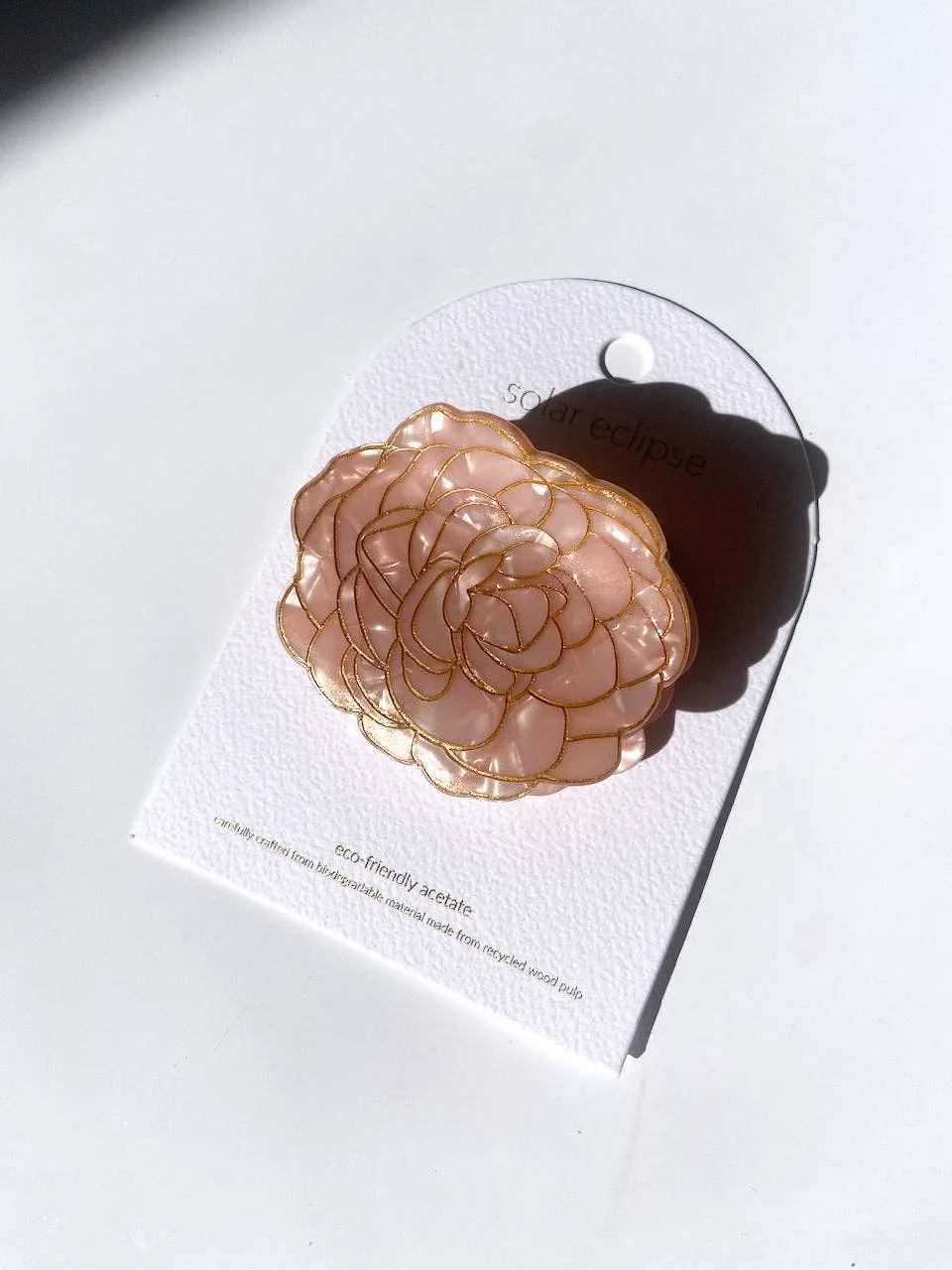 Camellia Flower Claw Hair Clip