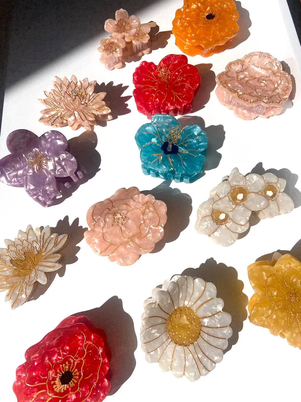 Camellia Flower Claw Hair Clip