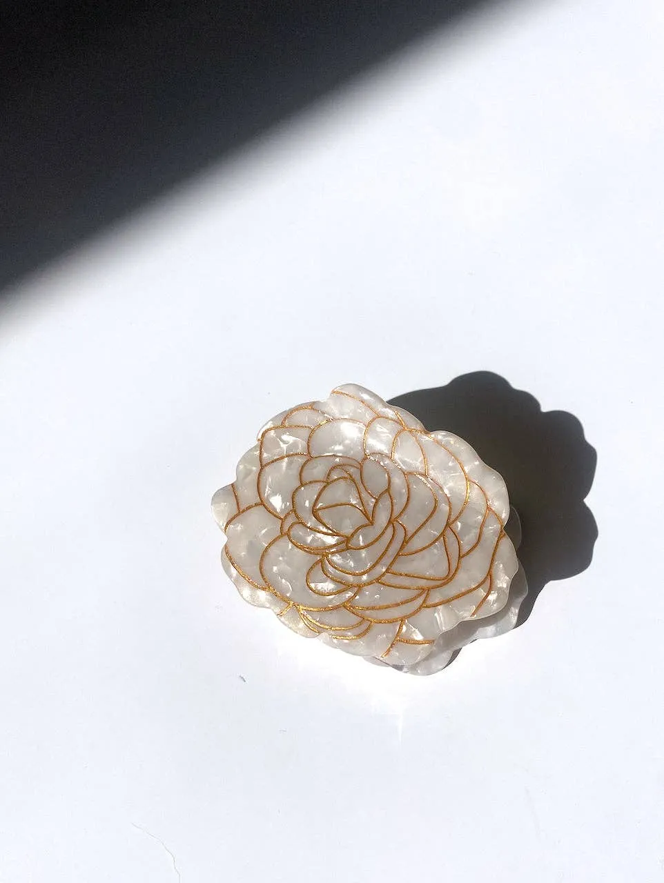 Camellia Flower Claw Hair Clip