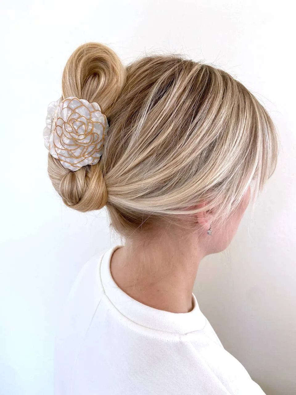 Camellia Flower Claw Hair Clip