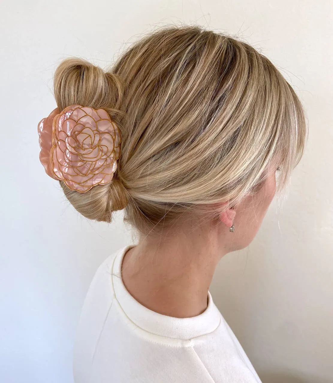 Camellia Flower Claw Hair Clip