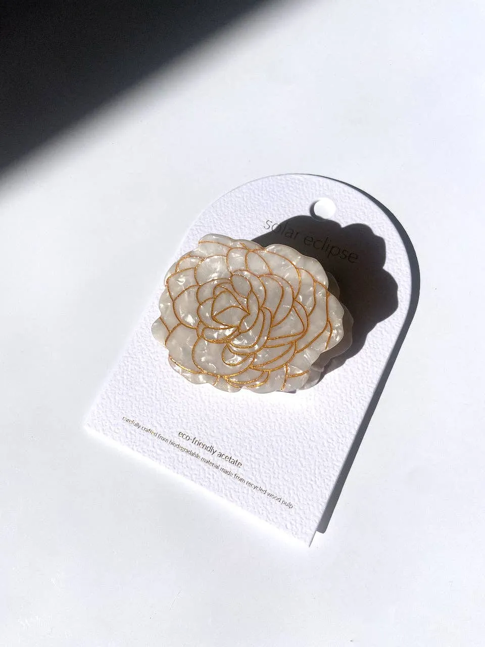Camellia Flower Claw Hair Clip
