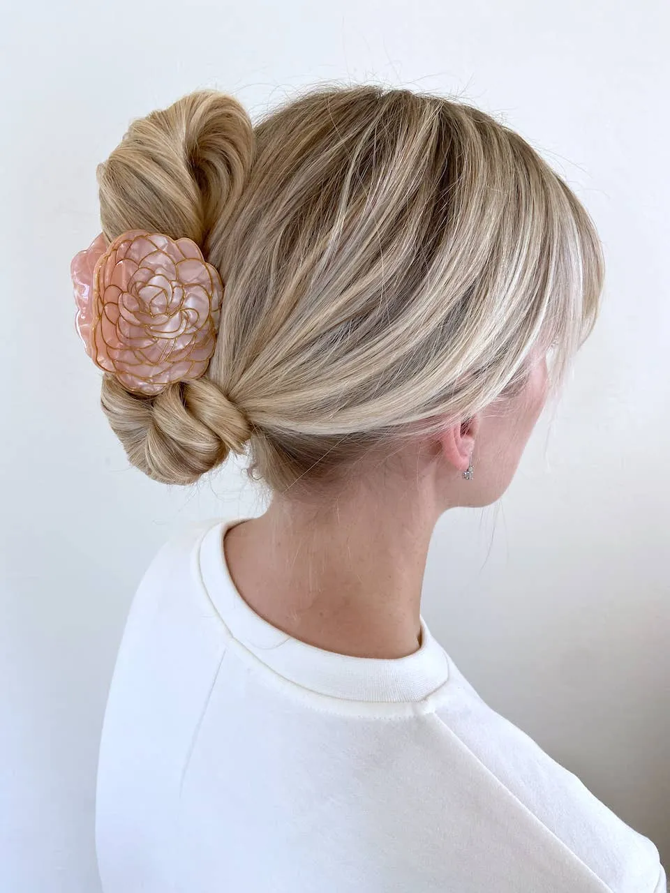 Camellia Flower Claw Hair Clip