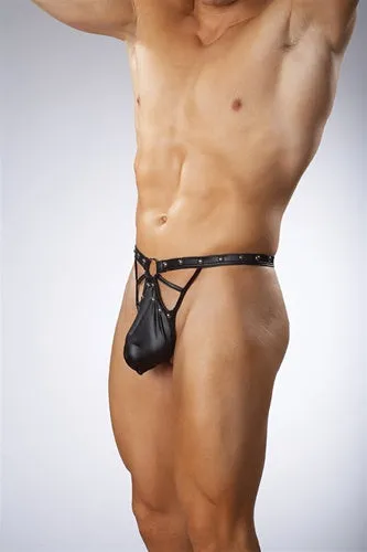 Clearance Sale: Aviator Studded Thong in Small-Medium Size