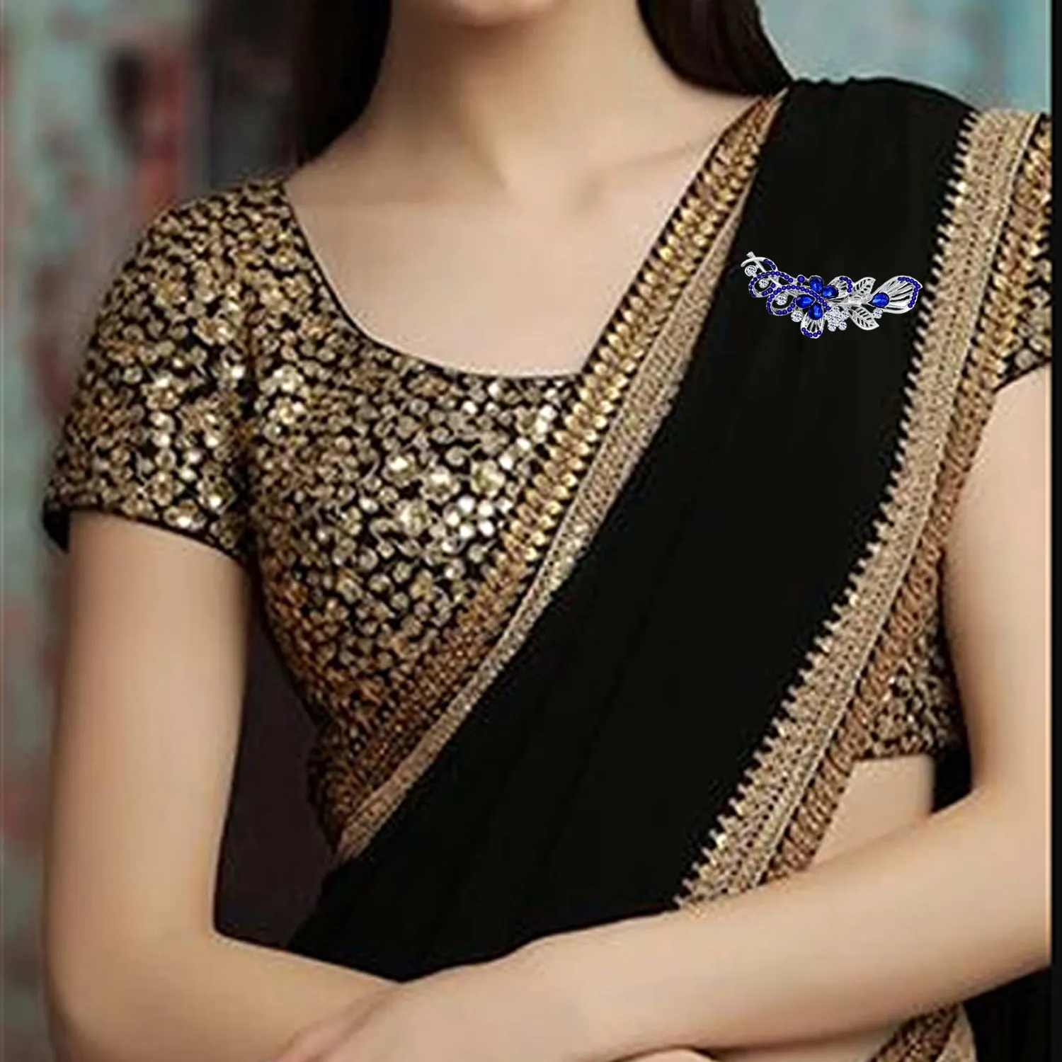 Combo of 2 Floral Shaped Brooch / Saree PIn