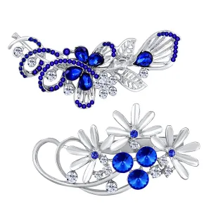 Combo of 2 Floral Shaped Brooch / Saree PIn