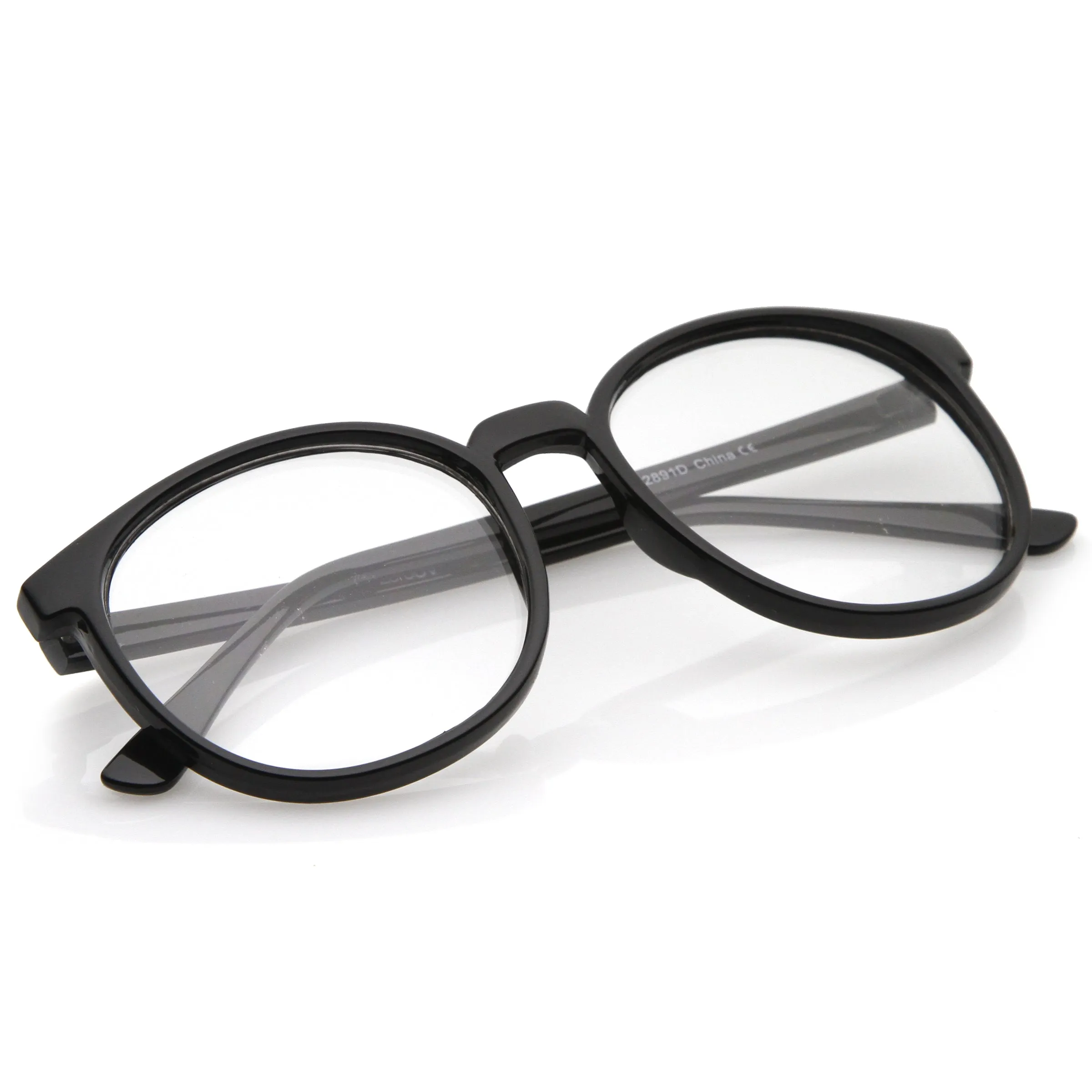 Dapper Round Clear Lens P-3 Glasses 2891