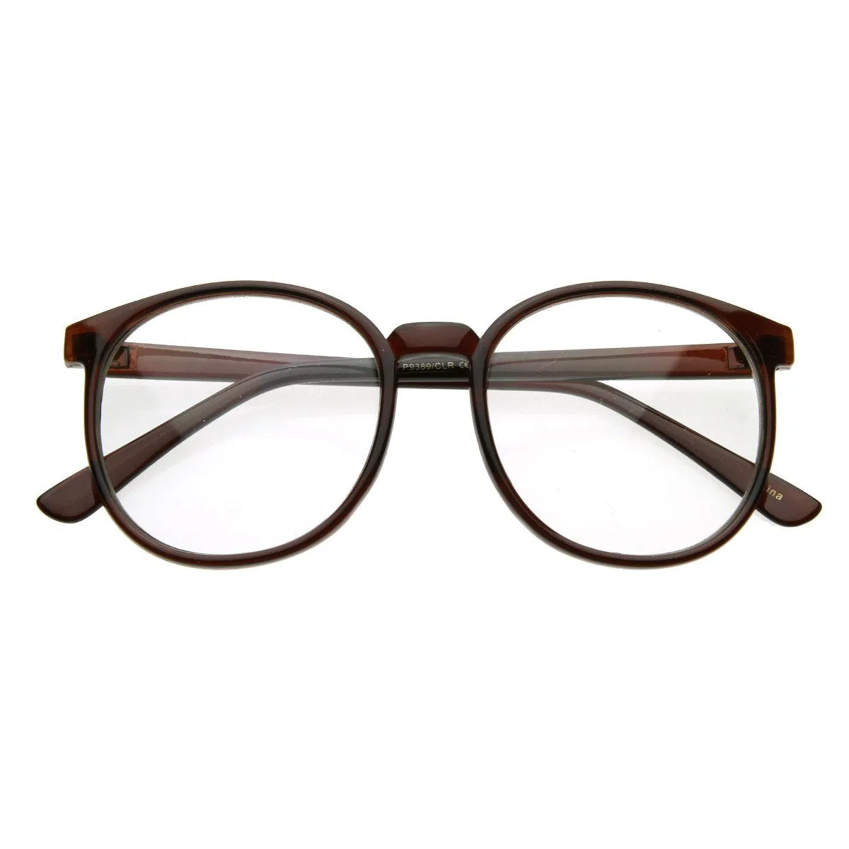 Dapper Round Clear Lens P-3 Glasses 2891