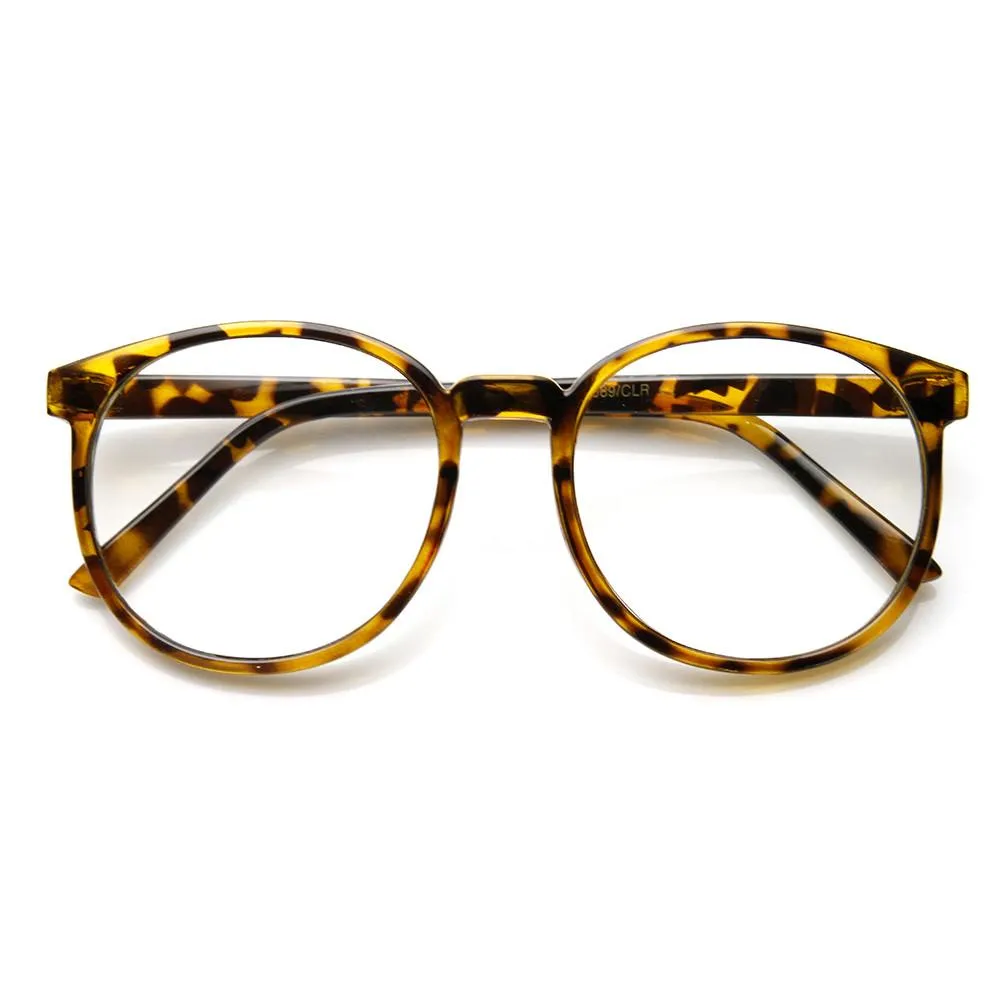 Dapper Round Clear Lens P-3 Glasses 2891