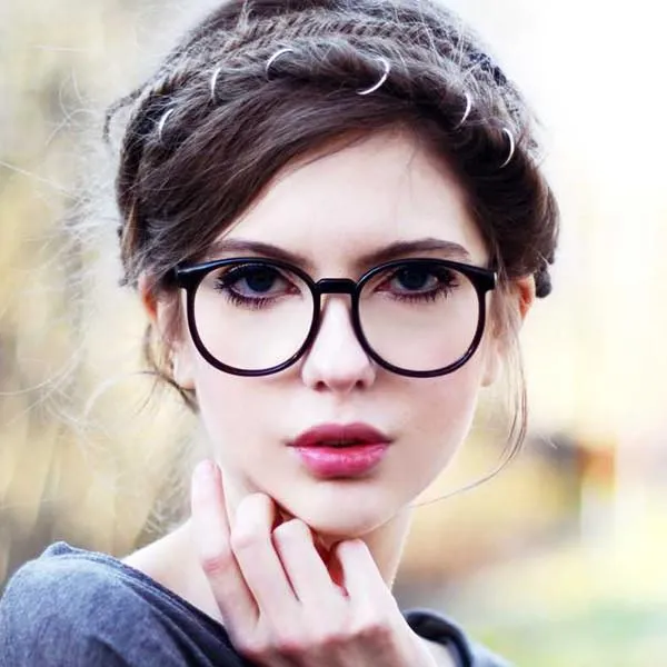 Dapper Round Clear Lens P-3 Glasses 2891
