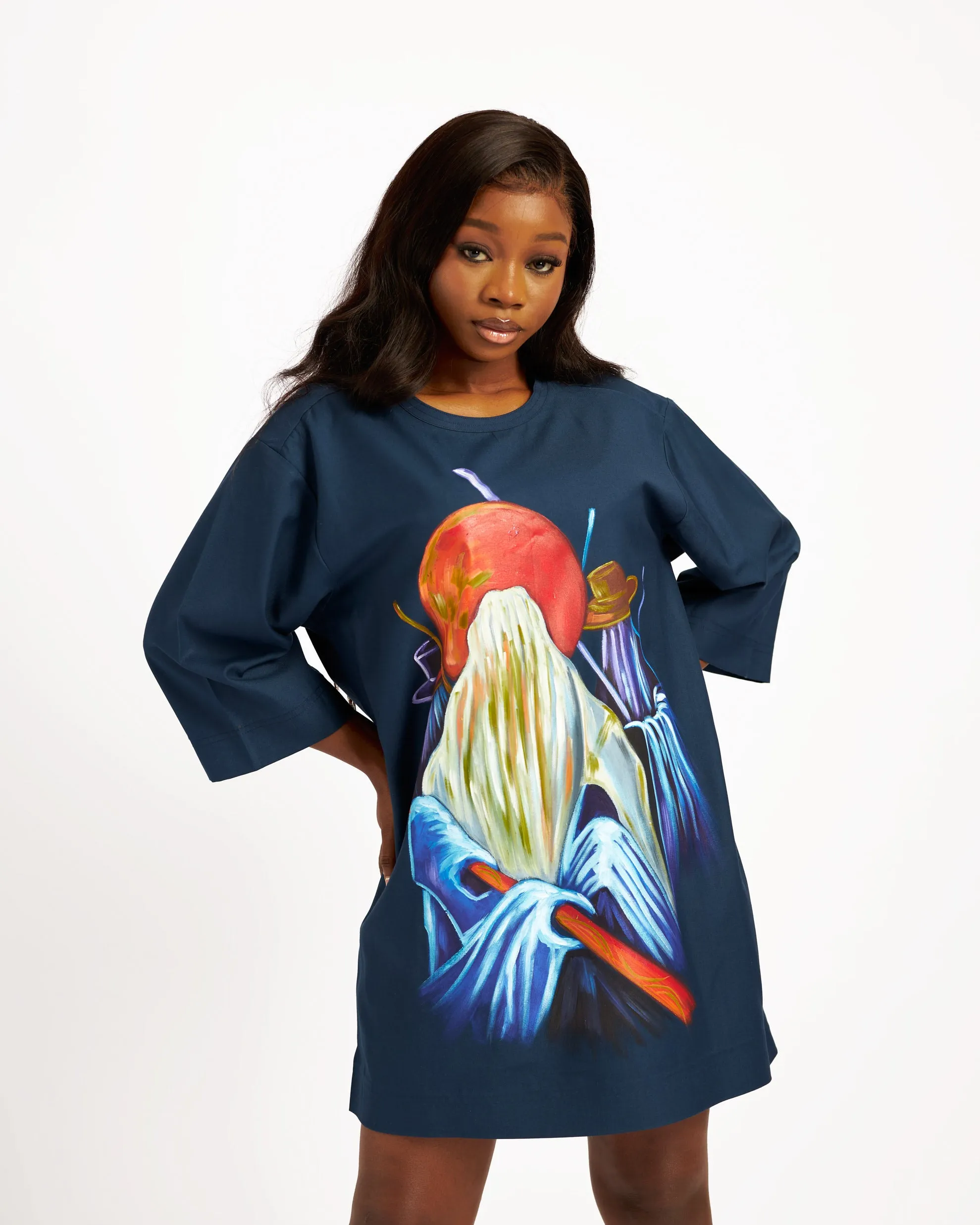 Female Hand-painted Ayo Hand Adjua