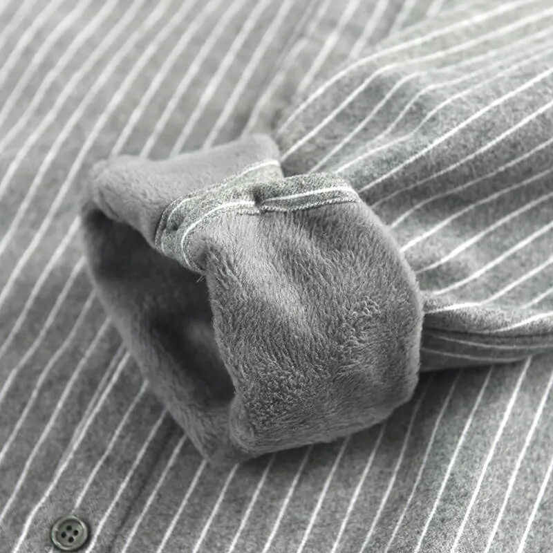 Fleece Lined Casual Men's Shirt