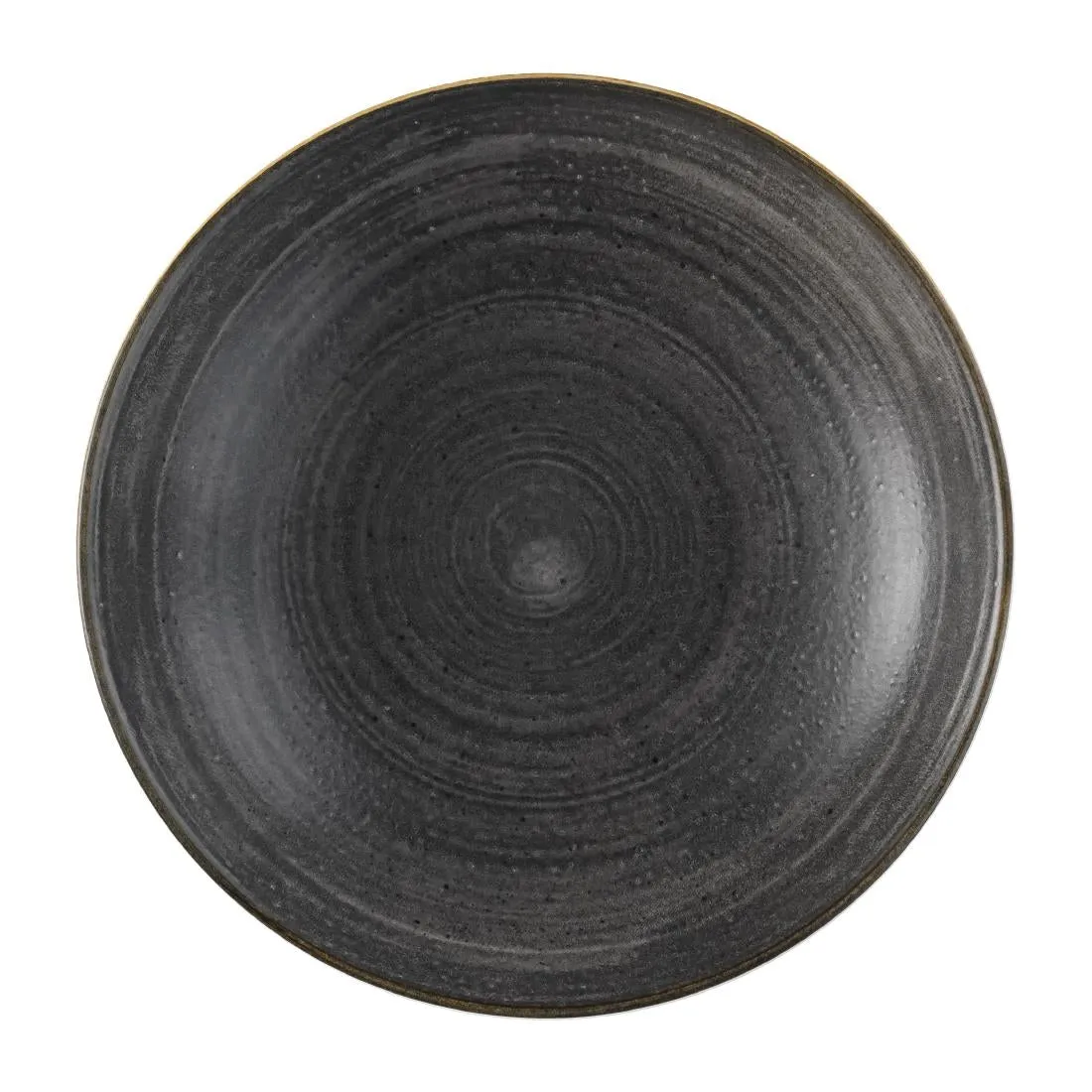 FS840 Churchill Stonecast Raw Evolve Coupe Bowl Black 248mm (Pack of 12)