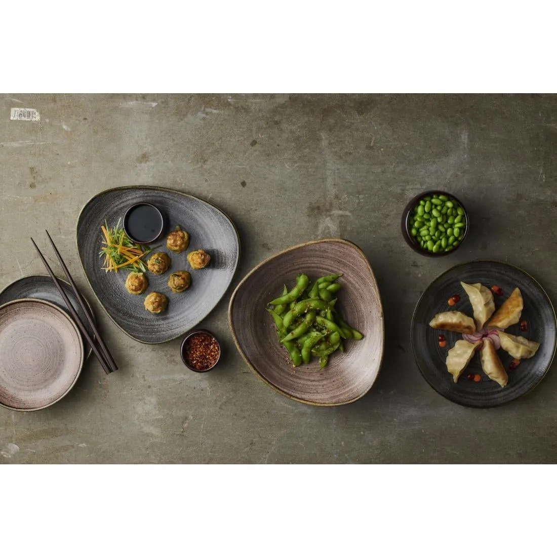 FS849 Churchill Stonecast Raw Evolve Coupe Plate Brown 165mm (Pack of 12)