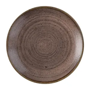 FS849 Churchill Stonecast Raw Evolve Coupe Plate Brown 165mm (Pack of 12)