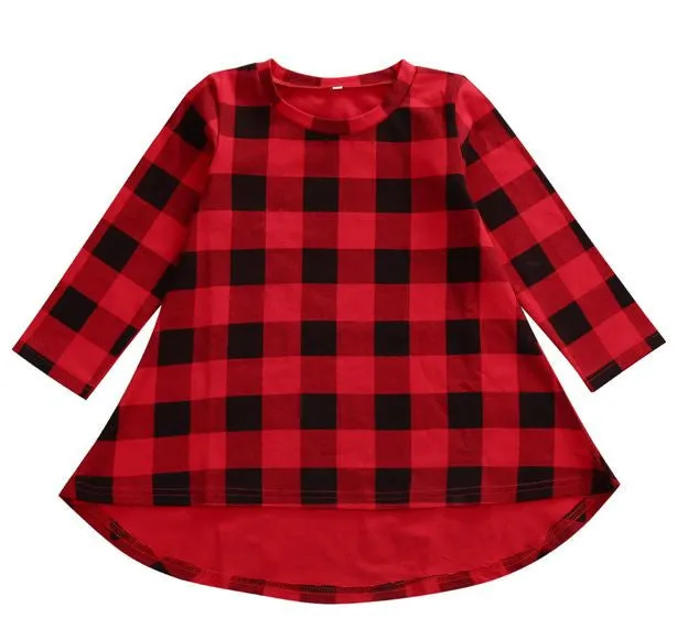 Girls Spencer Buffalo Plaid long sleeve Tunic