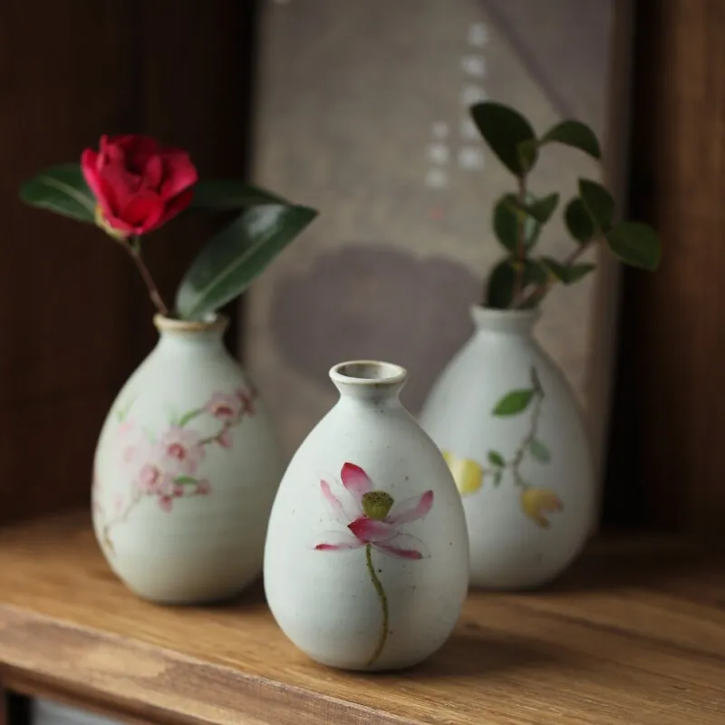 Gohobi Hand-painted Floral Vase