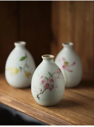Gohobi Hand-painted Floral Vase