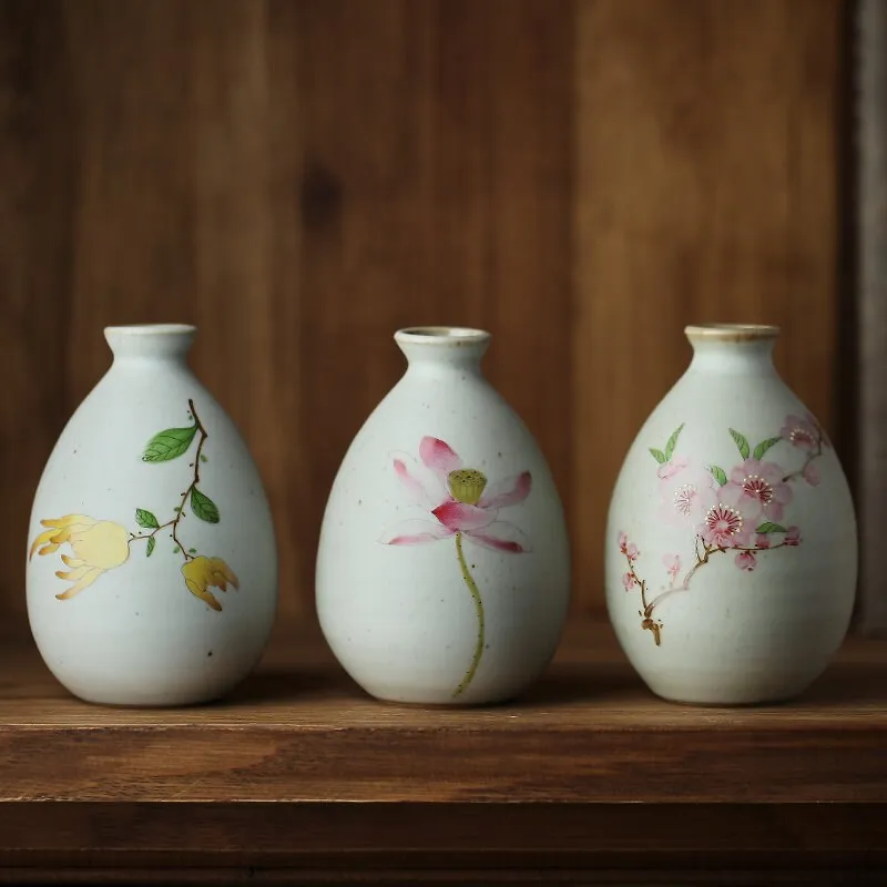 Gohobi Hand-painted Floral Vase