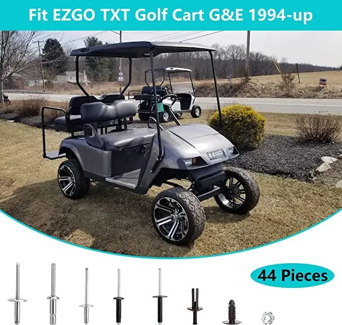Golf Cart Complete Body Rivet Hardware Kit for Golf Cart EZGO TXT Gas & Electric - 10L0L