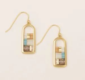 Good Karma Miyuki Frame Earring