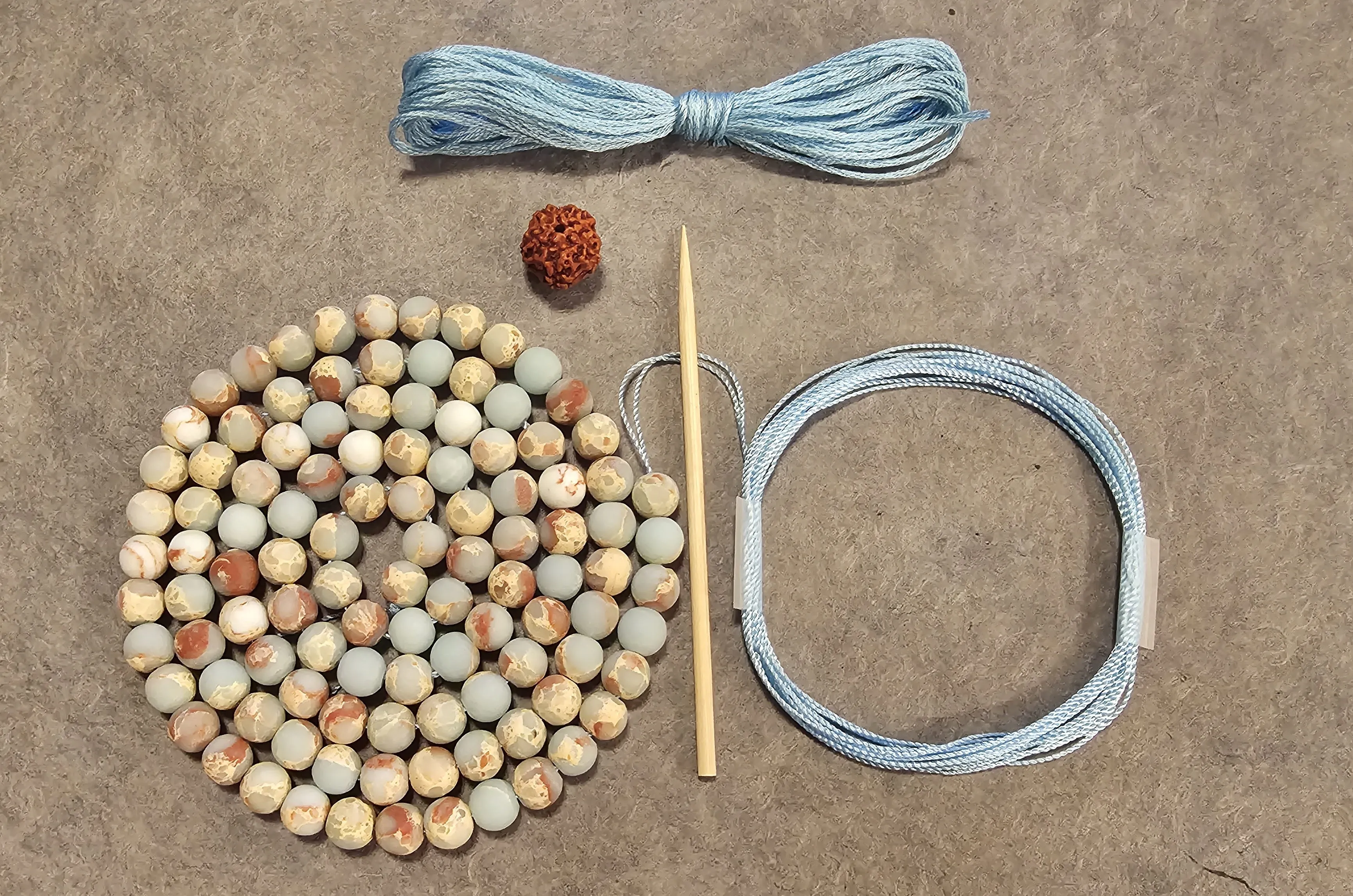 Grace Mala Kit - Snakeskin Jasper (Matte)
