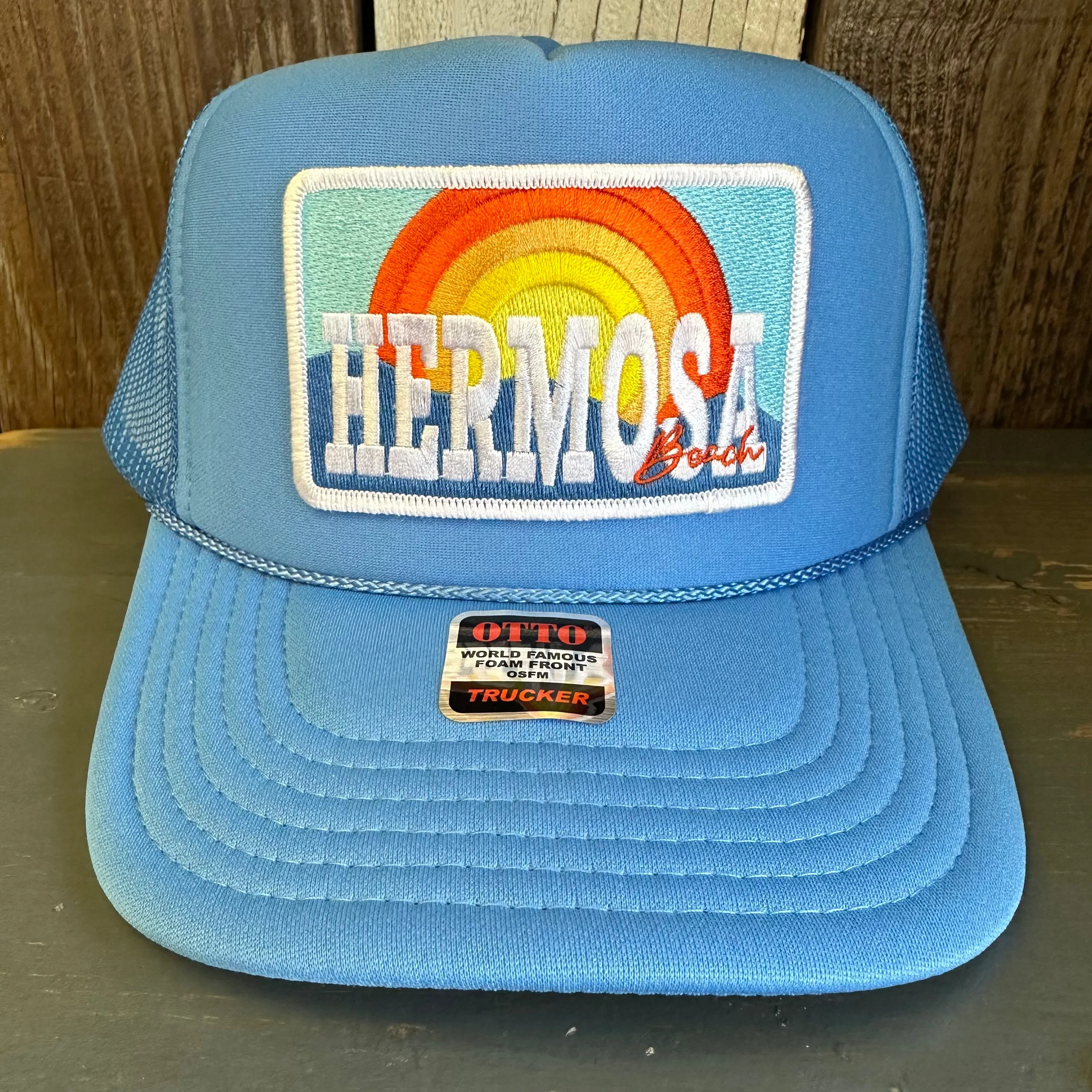 Hermosa Beach 72 & SUNNY High Crown Trucker Hat - Col. Blue
