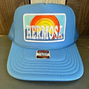 Hermosa Beach 72 & SUNNY High Crown Trucker Hat - Col. Blue