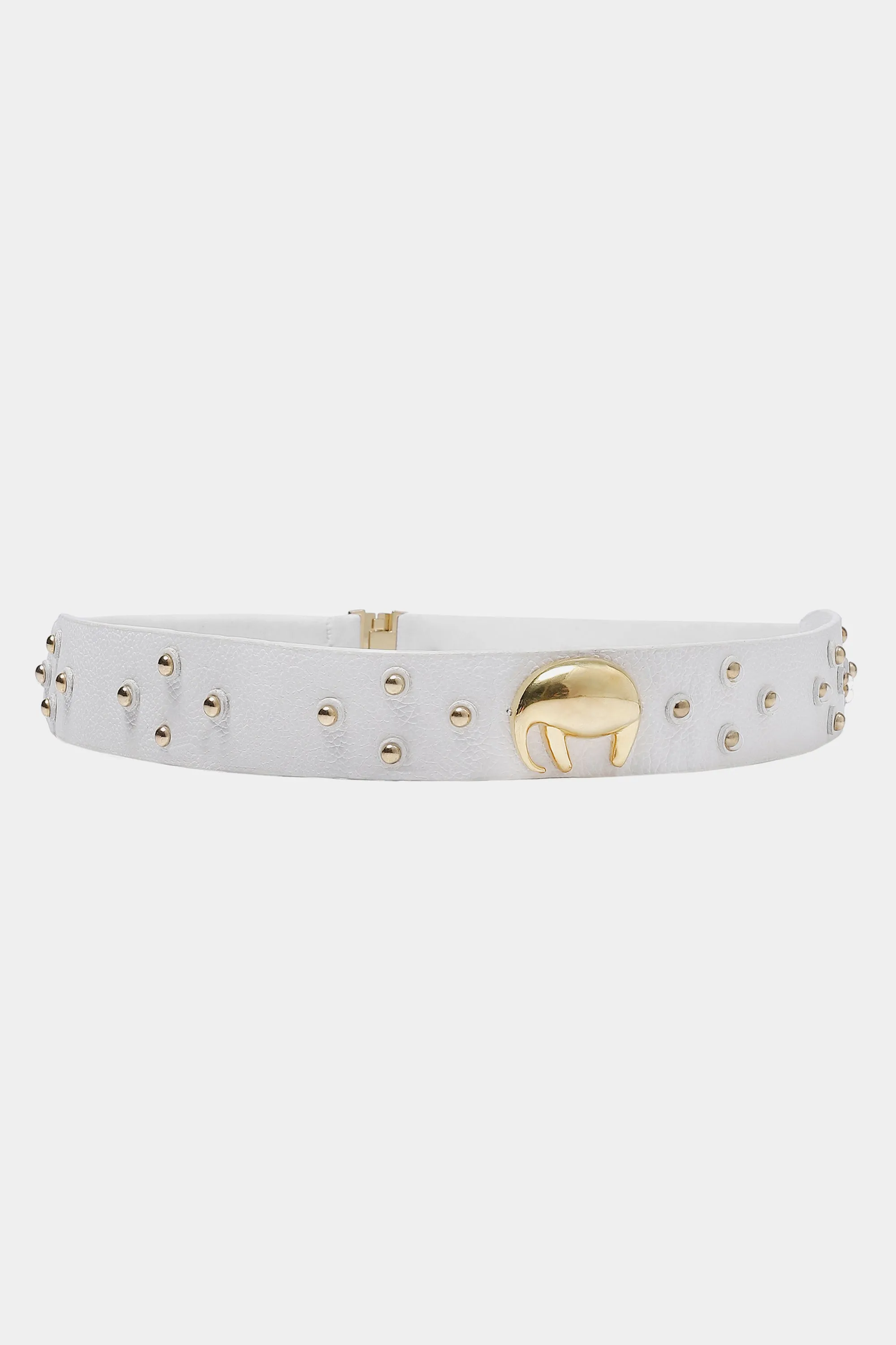 Ivory Studded Saf Belt