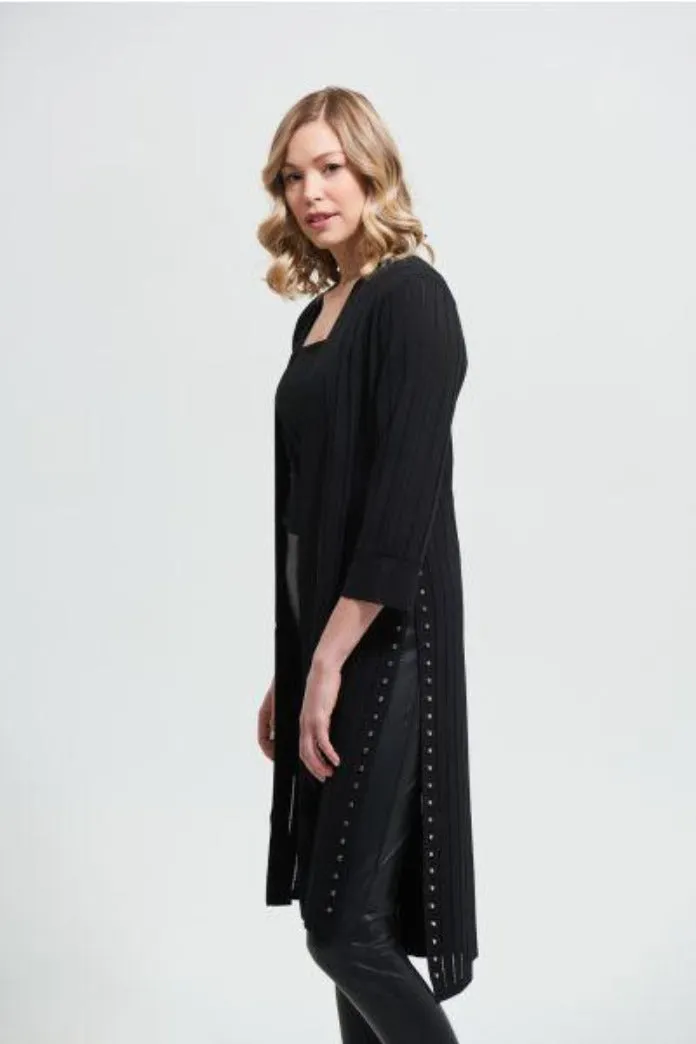 Joseph Ribkoff Black Studded Cardigan 213995