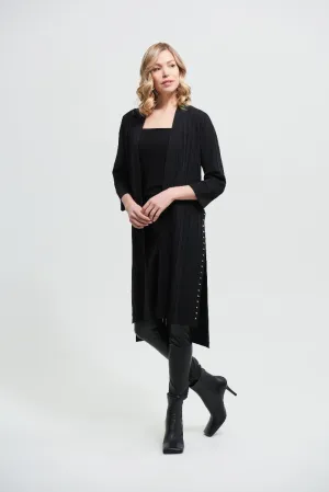 Joseph Ribkoff Black Studded Cardigan 213995