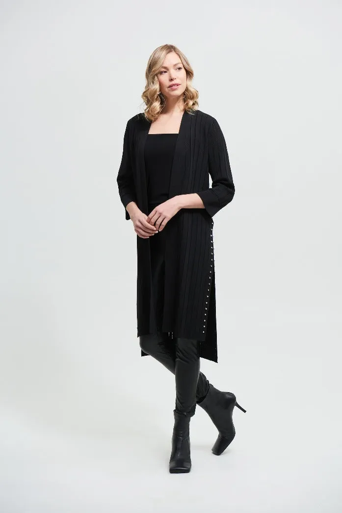 Joseph Ribkoff Black Studded Cardigan 213995