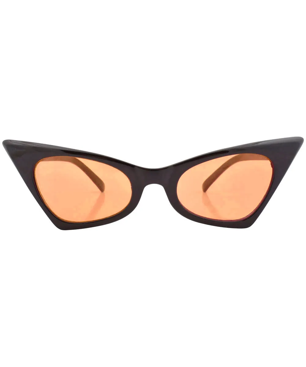 KADILLAC Black/Orange Cat-Eye Sunglasses