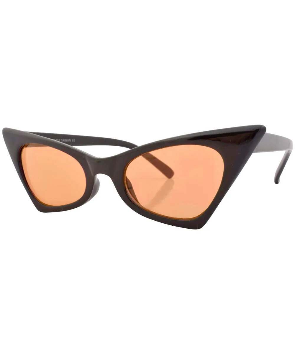 KADILLAC Black/Orange Cat-Eye Sunglasses