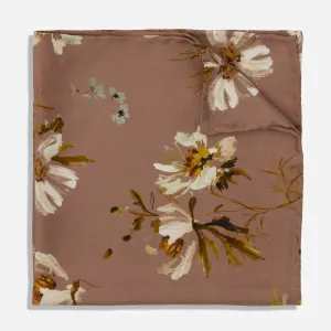 Kelly Ventura x Tie Bar Cosmos Mauve Pocket Square