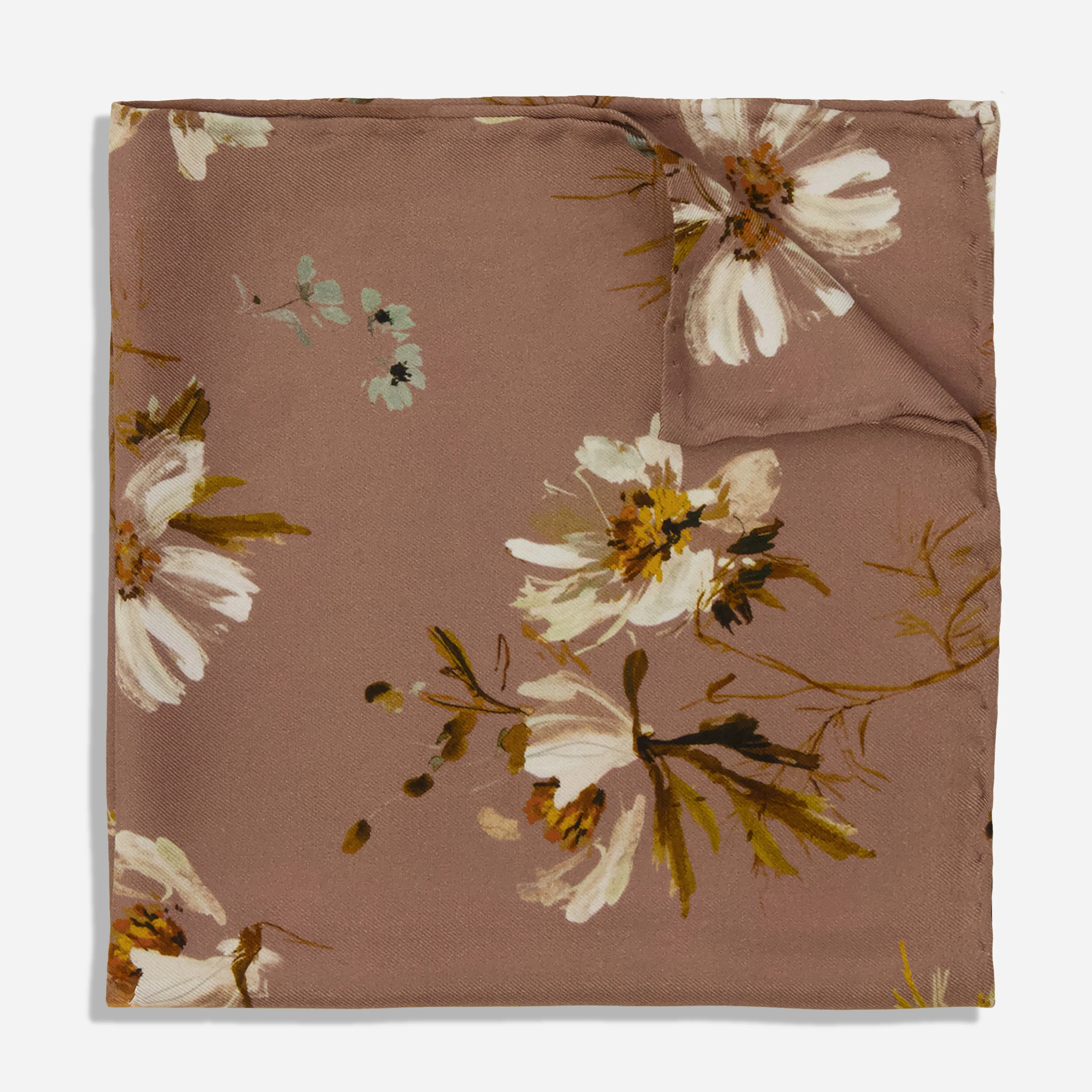 Kelly Ventura x Tie Bar Cosmos Mauve Pocket Square