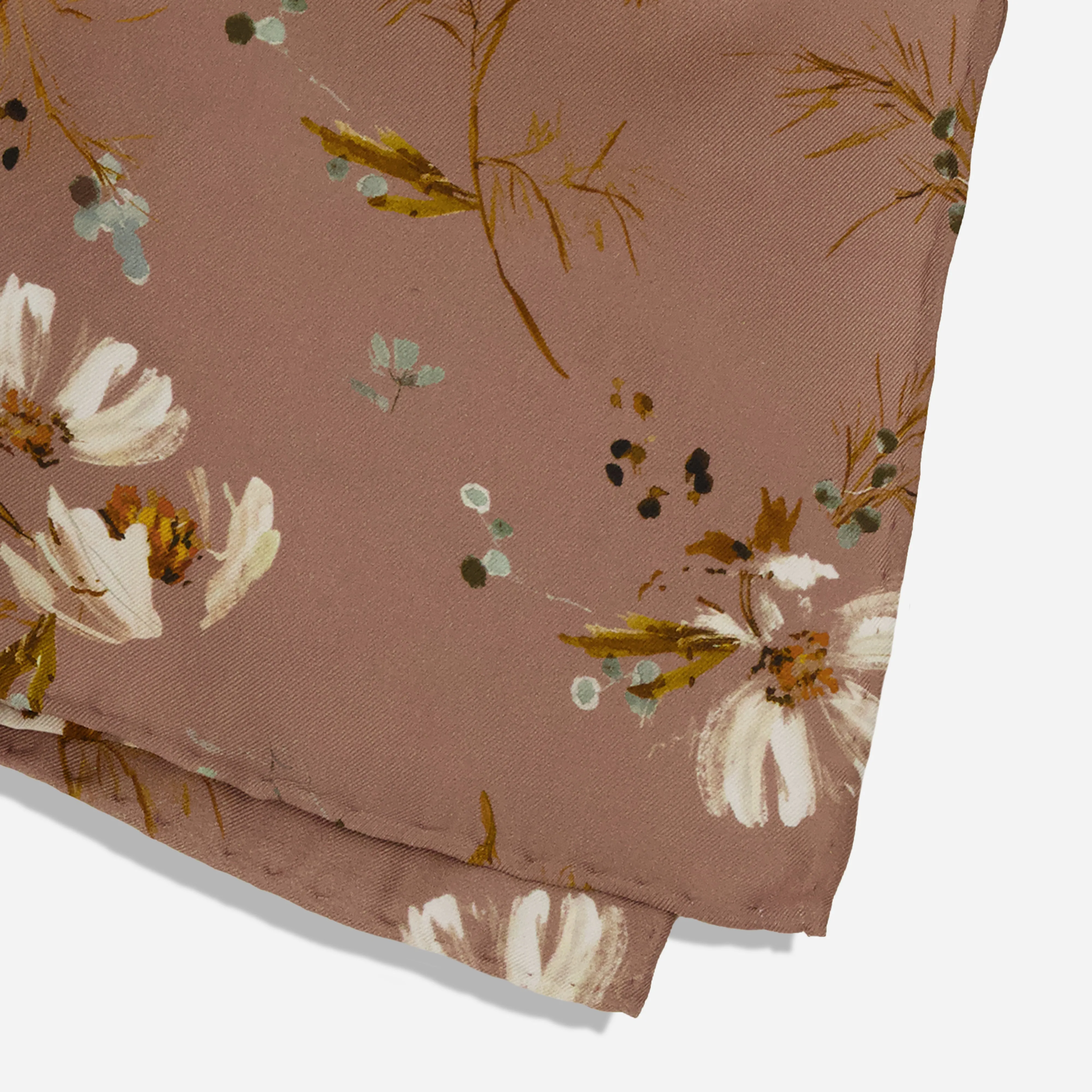 Kelly Ventura x Tie Bar Cosmos Mauve Pocket Square