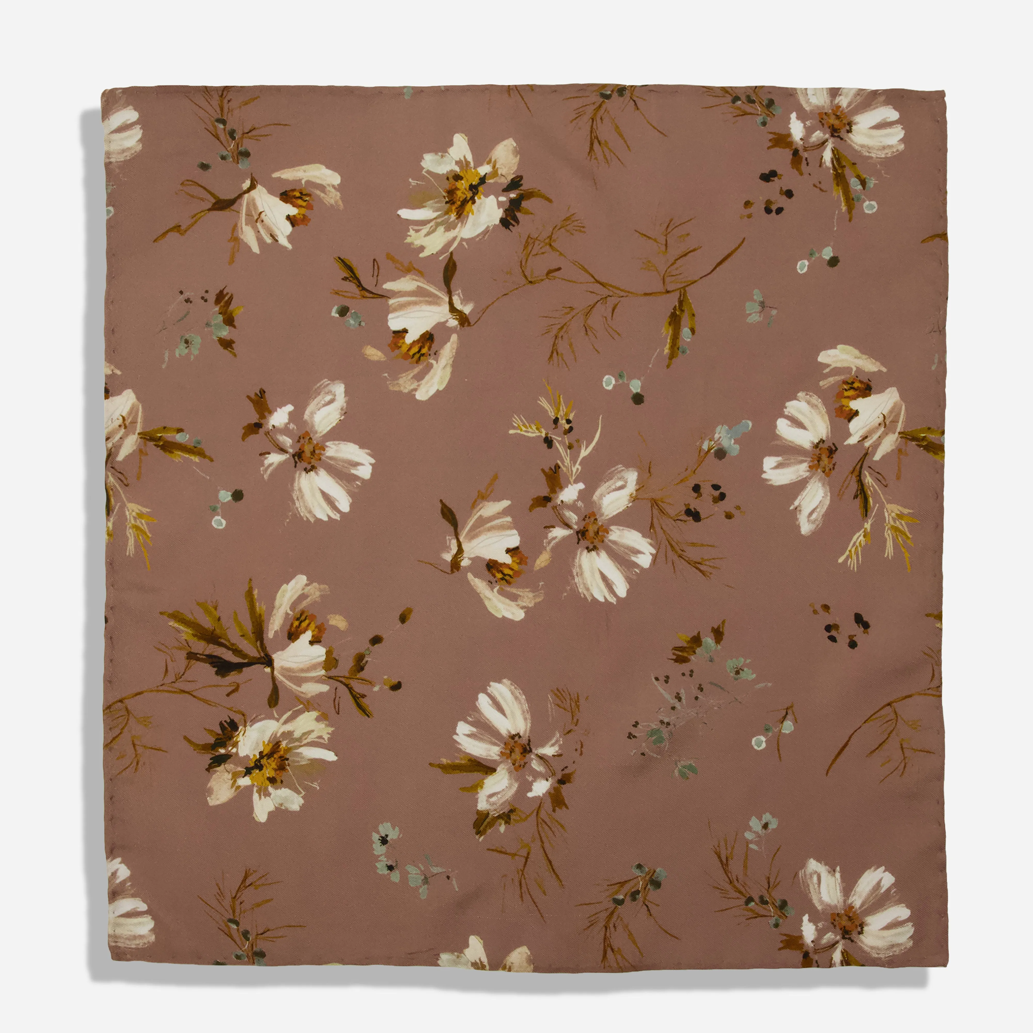 Kelly Ventura x Tie Bar Cosmos Mauve Pocket Square
